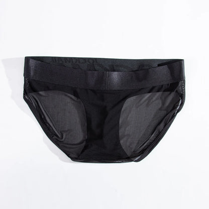 Ice Silk Transparent Brief – Sheer Men’s Underwear | M–2XL
