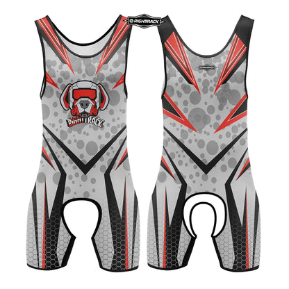 Dogs Play Open-Front Singlet Bodysuit – 10 Colours | XS–5XL | Polyester