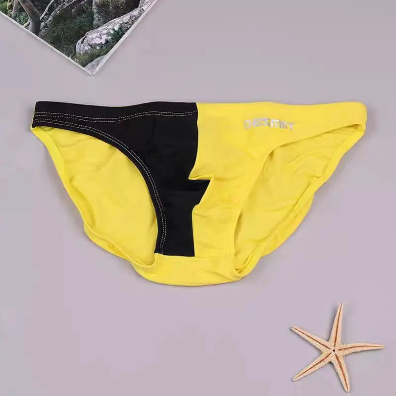 Colour Block Swim Brief – 4 Colours | M–2XL | Polyester & Elastane