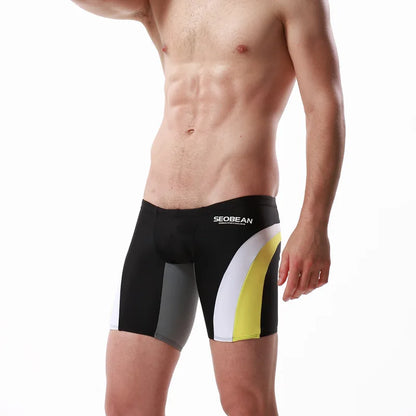 Men's Low-Rise Swim Shorts – 4 Colours | M–2XL | Nylon & Spandex