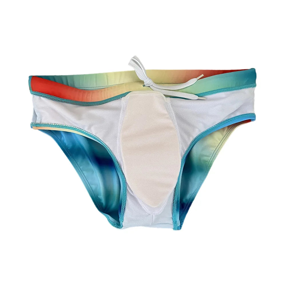 Swimbrief Gradient – Pink & Green | M–XXL