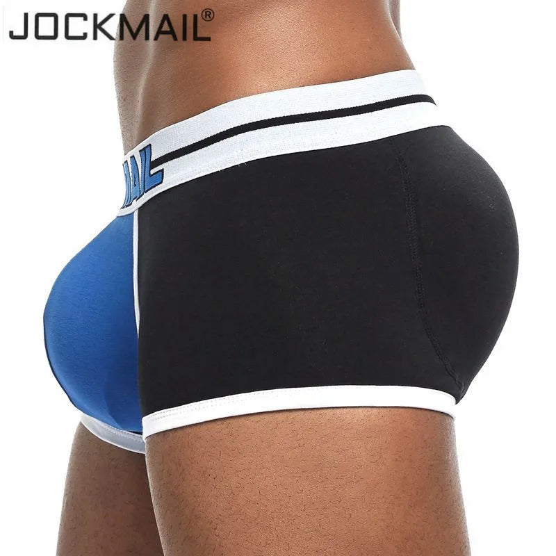 Push-Up Boxer Brief – Removable Sponge Cups | 5 Colours | M–2XL | Cotton