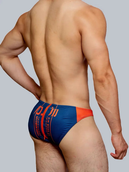 Letter Print Brief – 5 Colours | M–2XL | Polyester & Elastane