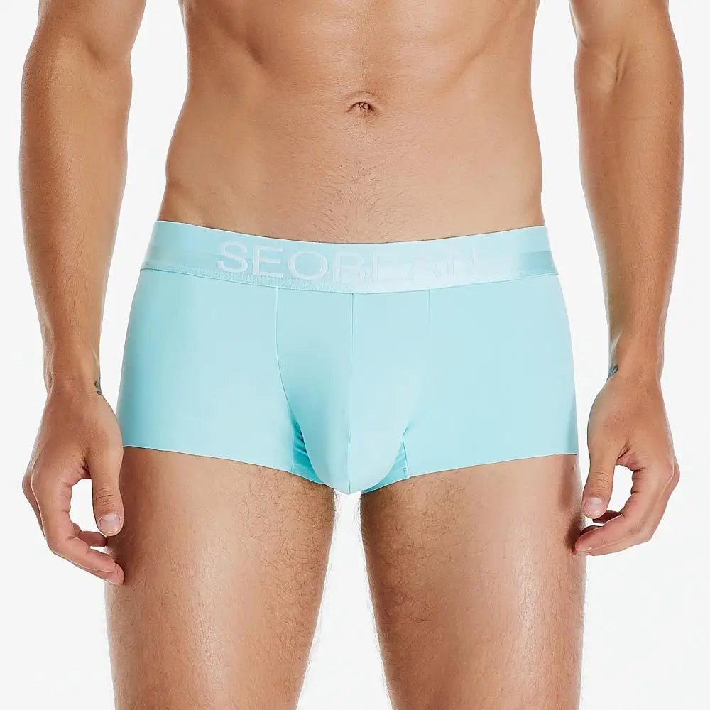 Ice Silk Boxer Shorts – 6 Colours | M–2XL | Nylon & Spandex