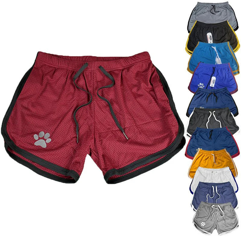 Breathable Mesh Shorts with Paw Print – 17 Colours | Sizes by Weight | M–XXL