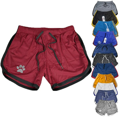 Breathable Mesh Shorts with Paw Print – 17 Colours | Sizes by Weight | M–XXL