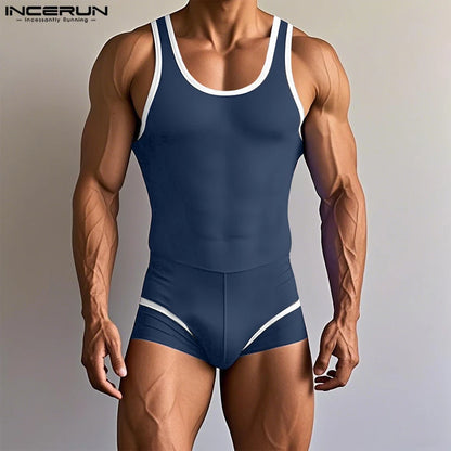 Incerun Bodysuit met Mooie Accenten