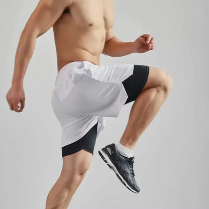 2-in-1 Sports Gym Shorts – 6 Colours | M–3XL | Polyester