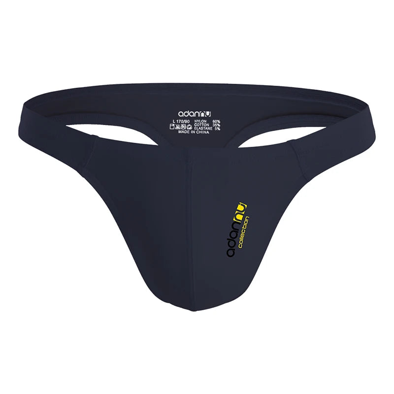 Men's Embossed Jockstrap G-String – Breathable Sexy Underwear with 3D Sculpted Pocket | M–XXL