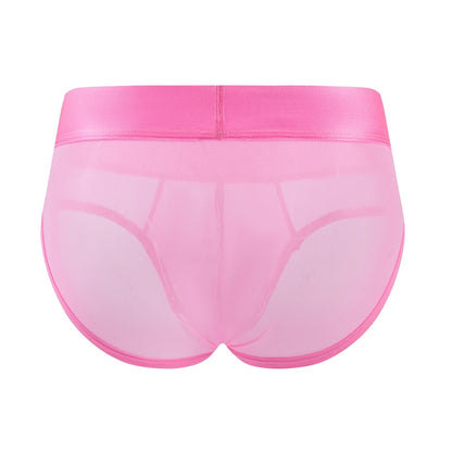 Ice Silk Transparent Brief – Sheer Men’s Underwear | M–2XL