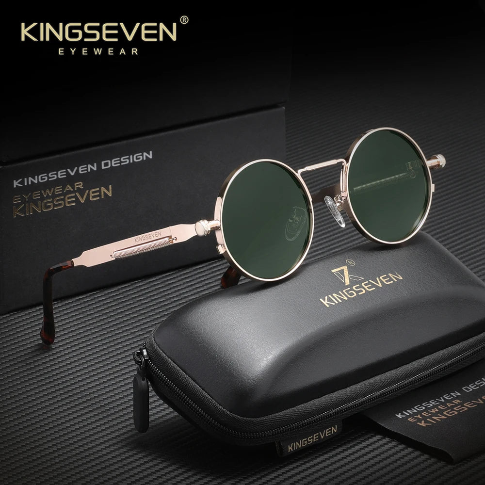 Polarised Round Punk Sunglasses – 10 Colours | One Size | Alloy & TAC