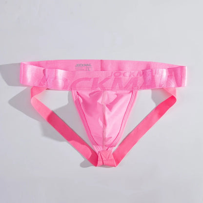 Sheer Mesh Jockstrap – Black, Pink & White | M–2XL | Nylon & Mesh