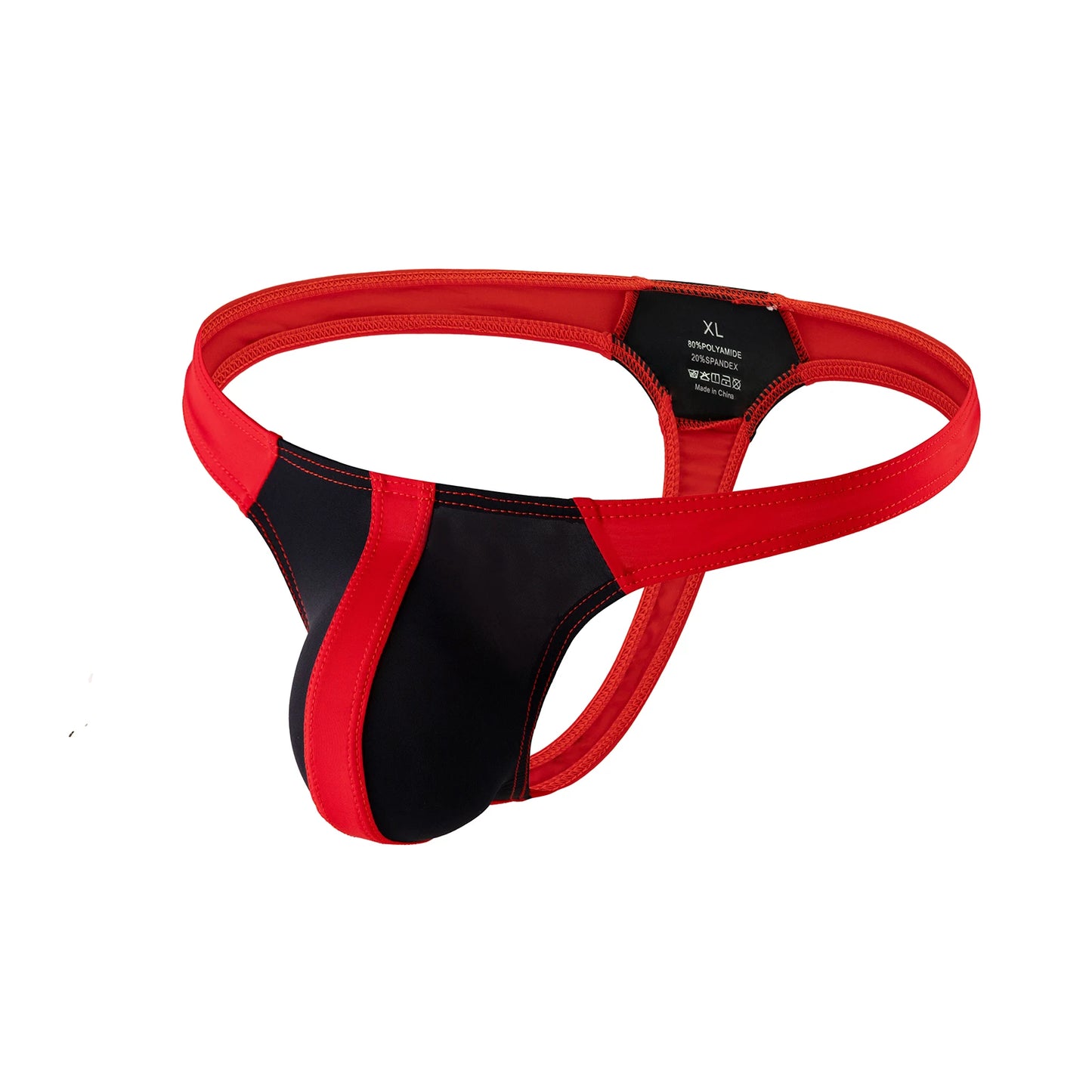 Clever-Men Swim Thong – White/Black, Red/White, White/Blue & Black/Red | M–XXL