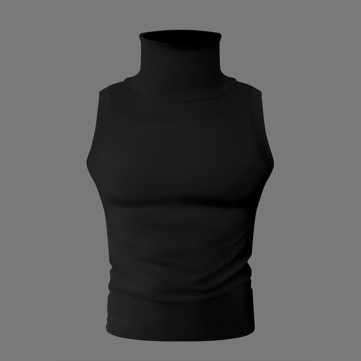 Knit Collar Tank Top