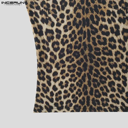 Incerun Luipaardprint Tanktop