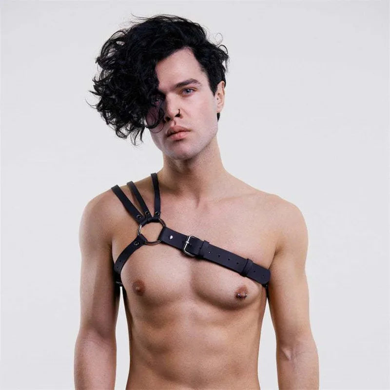 Body Harness Shoulder Diagonal – Asymmetric Bold Statement Harness | One Size