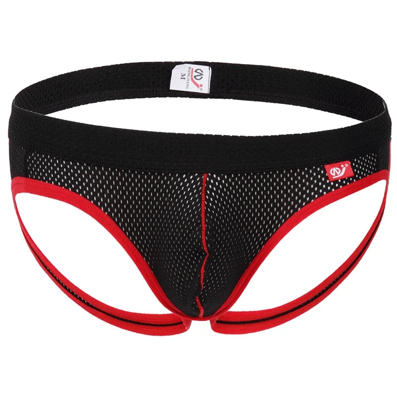 Low-Rise Mesh Jockstrap – 6 Colours | S–XL | Polyester & Spandex
