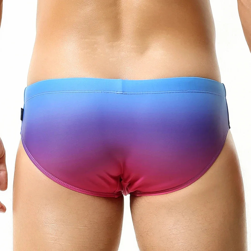 Gradient Swim Brief – 4 Colours | M–XXL | 84% Polyester & Spandex
