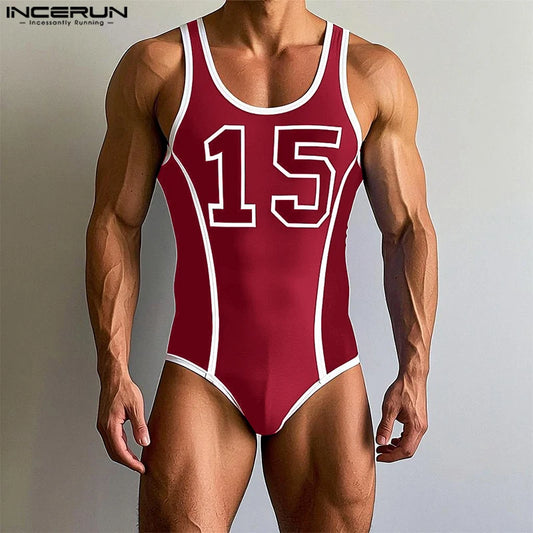 Patchwork Bodysuit – Sleeveless Stretch Bodysuit | S–3XL