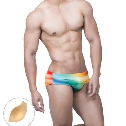 Swimbrief Gradient – Pink & Green | M–XXL