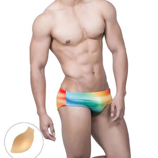 Swimbrief Gradient – Pink & Green | M–XXL