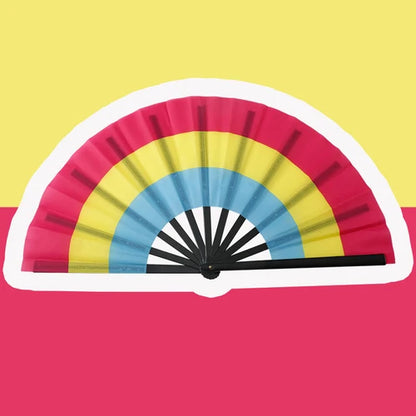 Pride Folding Fan – 7 Flag Designs | Rainbow, Lesbian, Bisexual & More