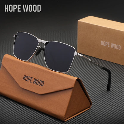 Rectangle Alloy Frame Sunglasses – 9 Colours | One Size | UV400 Polarized
