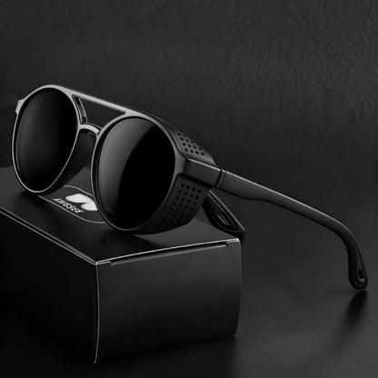 Round Steampunk Goggle Sunglasses – 6 Colours | One Size | Polarized UV400