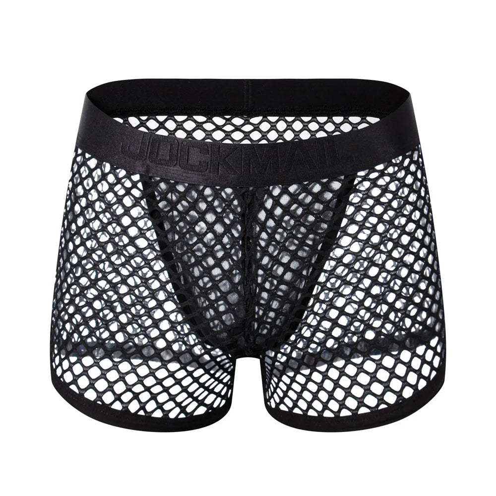 Mesh Low-Waist Boxer Jockstrap – 4 Colours | M–XL | Nylon & Elastane