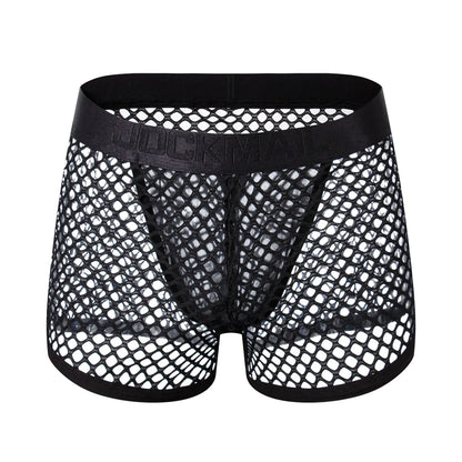 Mesh Low-Waist Boxer Jockstrap – 4 Colours | M–XL | Nylon & Elastane