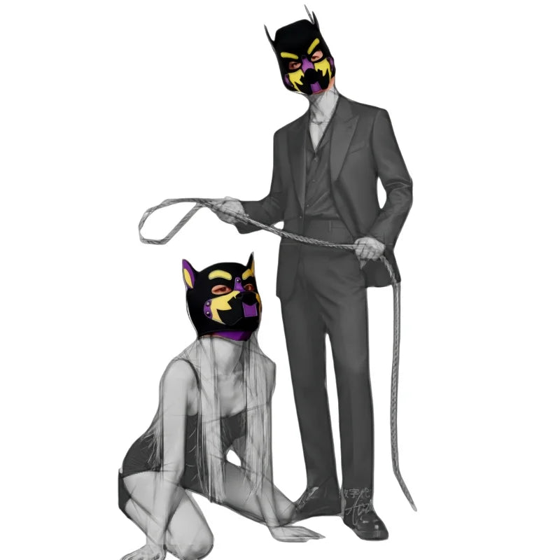 Puppy Hood Mask | Full Head | 3 Colours | Cosplay & Fetish