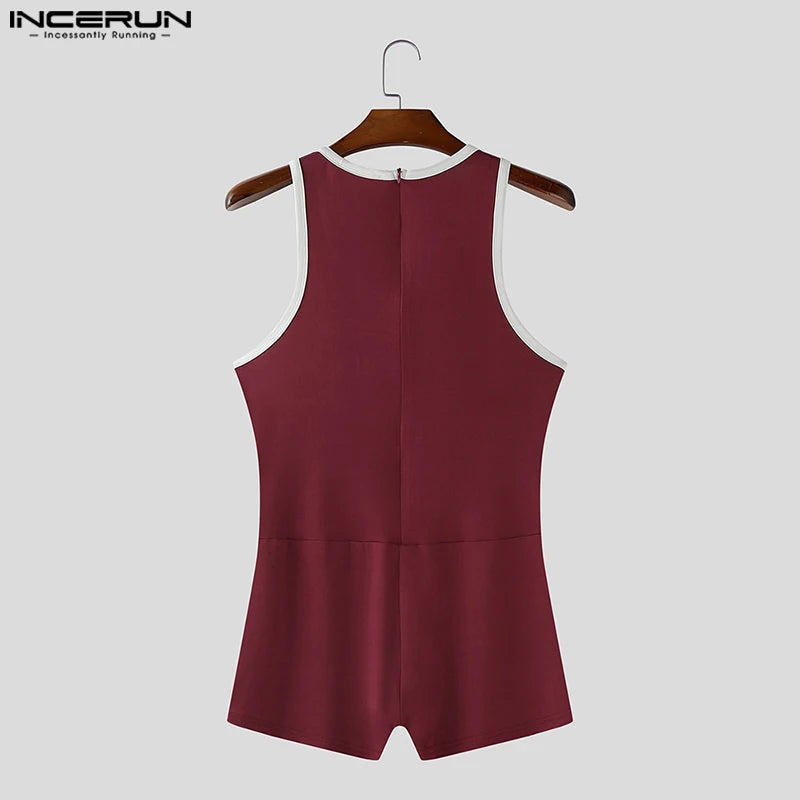 Incerun Bodysuit met Mooie Accenten
