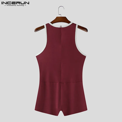 Incerun Bodysuit met Mooie Accenten