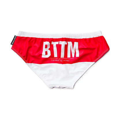 Letter Print Swimbrief – 3 Colours | M–2XL | Polyester & Elastane