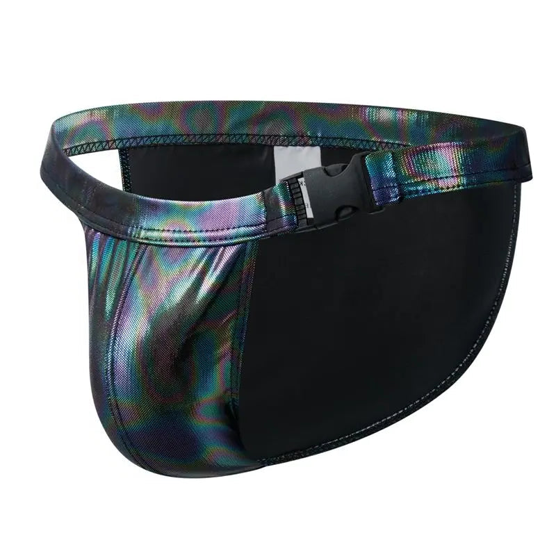 Faux Leather Bikini Brief – Underwear & Swimwear 2-in-1 | M–2XL