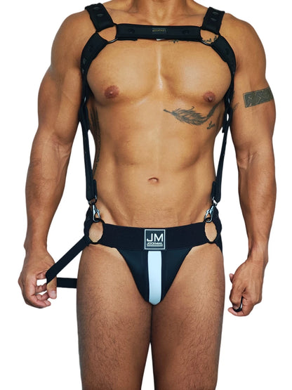 Neoprene Harness & Jockstrap Set – 7 Colour Combos | One Size | DIY Mix & Match