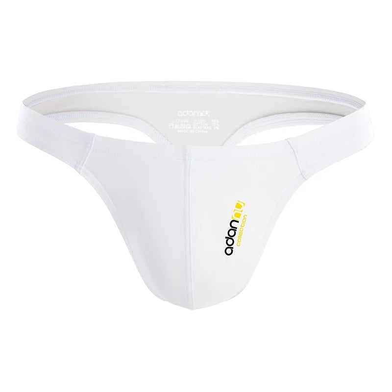 Men's Embossed Jockstrap G-String – Breathable Sexy Underwear with 3D Sculpted Pocket | M–XXL