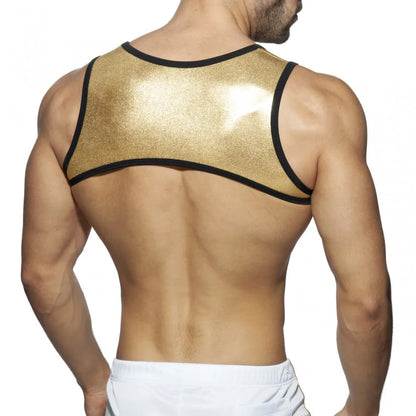 Jockmail Metallic Body Harness | Gold & Silver | One Size