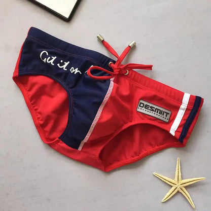 Colour Block Swim Brief – 4 Colours | M–2XL | Polyester & Elastane