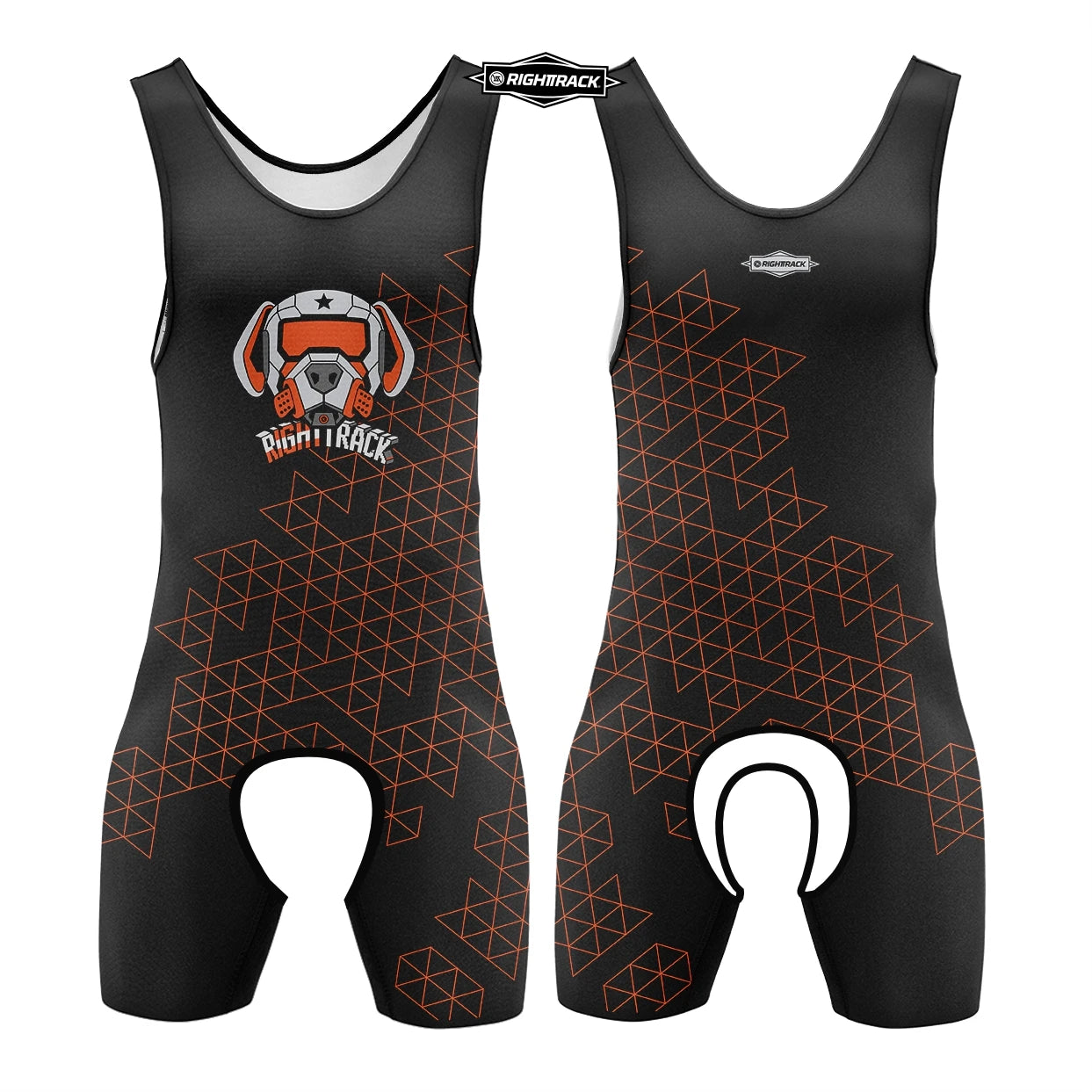 Dogs Play Open-Front Singlet Bodysuit – 10 Colours | XS–5XL | Polyester