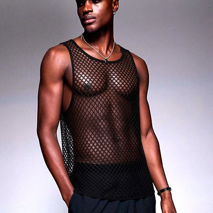 Mesh Tank Top – 4 Colours | M–XL | Nylon & Elastane