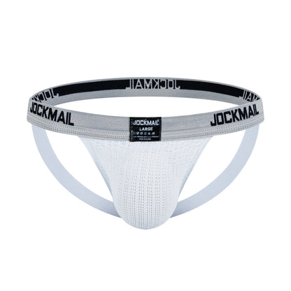 Mesh Jockstrap – Black, White & Rainbow | M–2XL | Nylon & Lycra