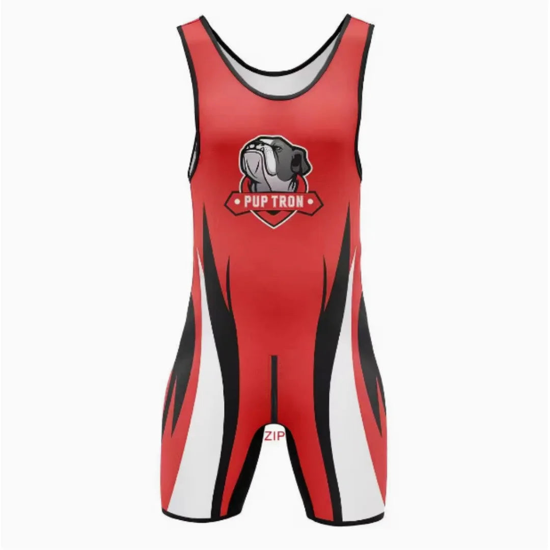 Zipper Wrestling Suit – 5 Colours | S–5XL | Lycra