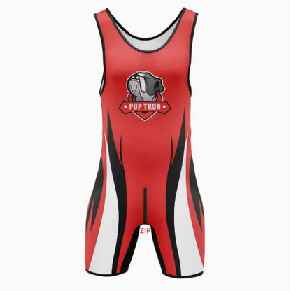 Zipper Wrestling Suit – 5 Colours | S–5XL | Lycra