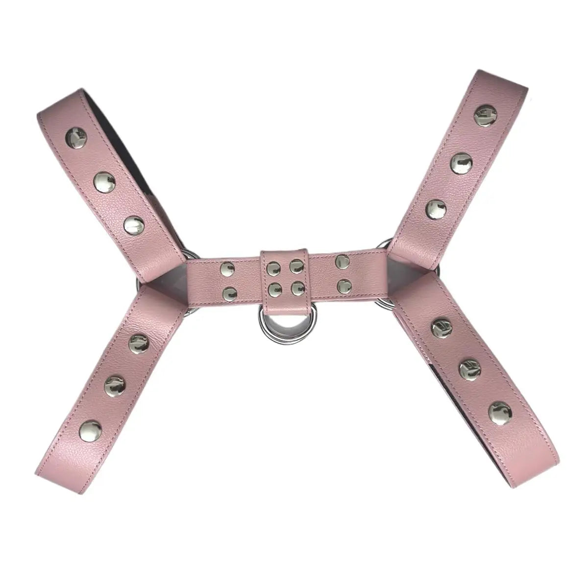 Chest Harness with Armband – 2 Colours | S–2XL | Genuine Leather & Metal