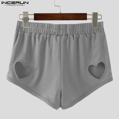 Men's Hollow-Out Heart Shorts – Sexy Oversize Streetwear | S–5XL