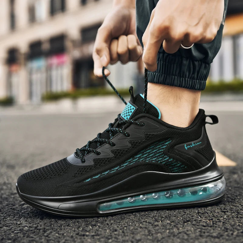 Classic Low-Top Sneakers | Black & Blue | EU 39–48