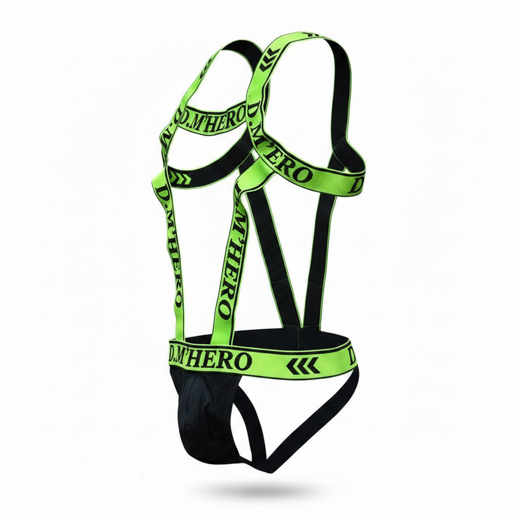 D.M. Hollow G-String & Chest Harness Set | 6 Colours | M–XXL