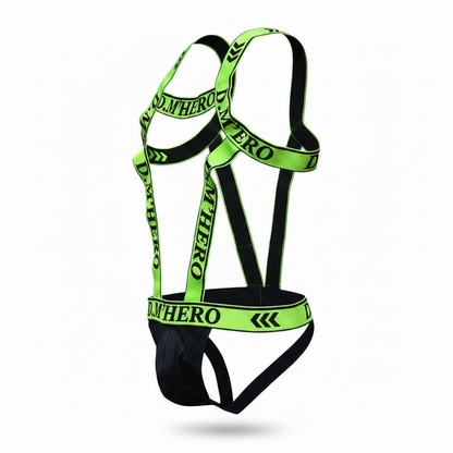 D.M. Hollow G-String & Chest Harness Set | 6 Colours | M–XXL