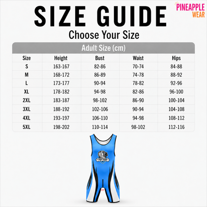 Zipper Wrestling Suit – 5 Colours | S–5XL | Lycra